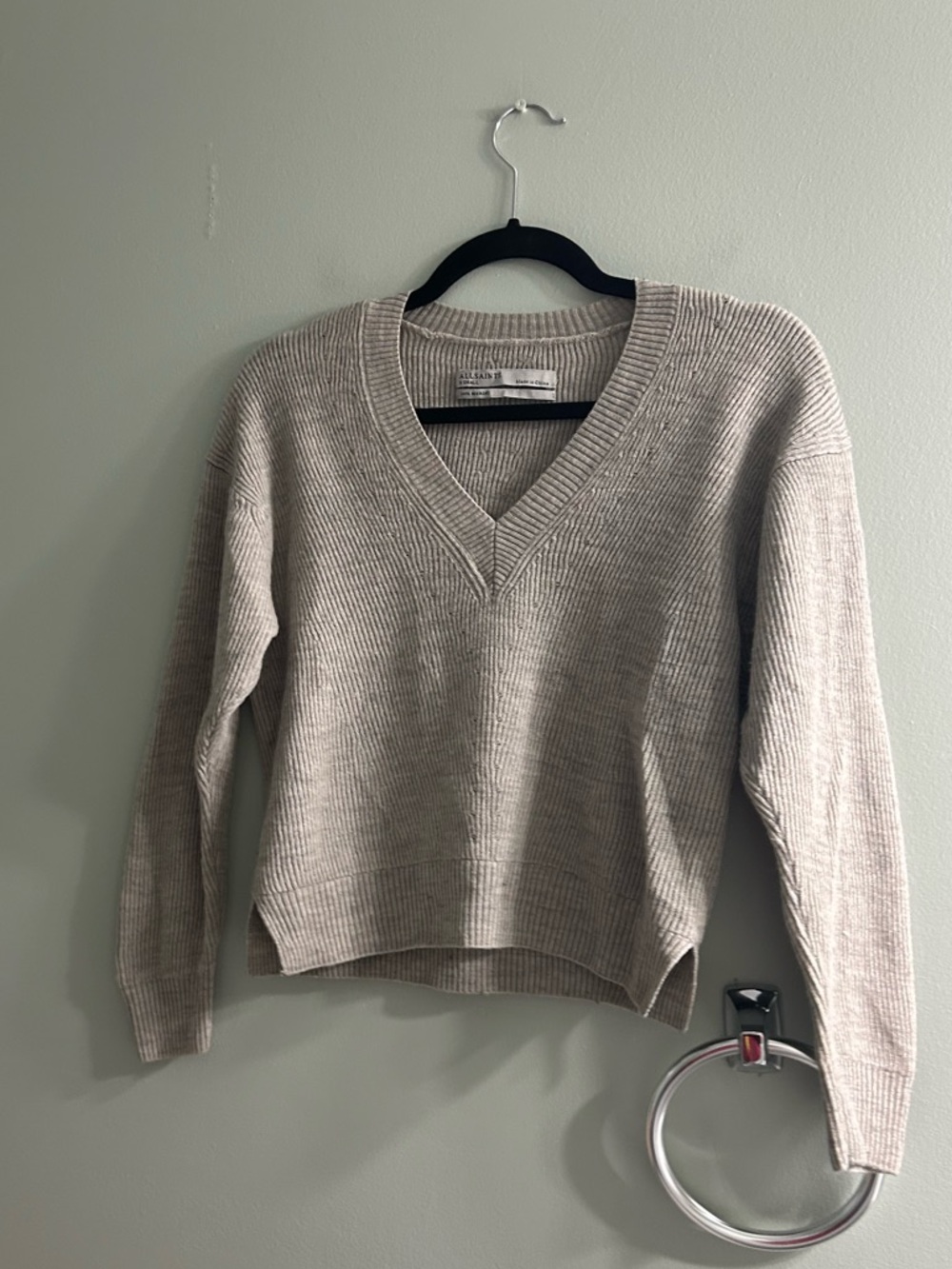 All saints vix merino wool sweater knit